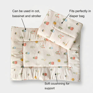 Oranges & Lemons | Reusable Diaper Mat | Set of 3 | Pink - Diaper Changing Mats