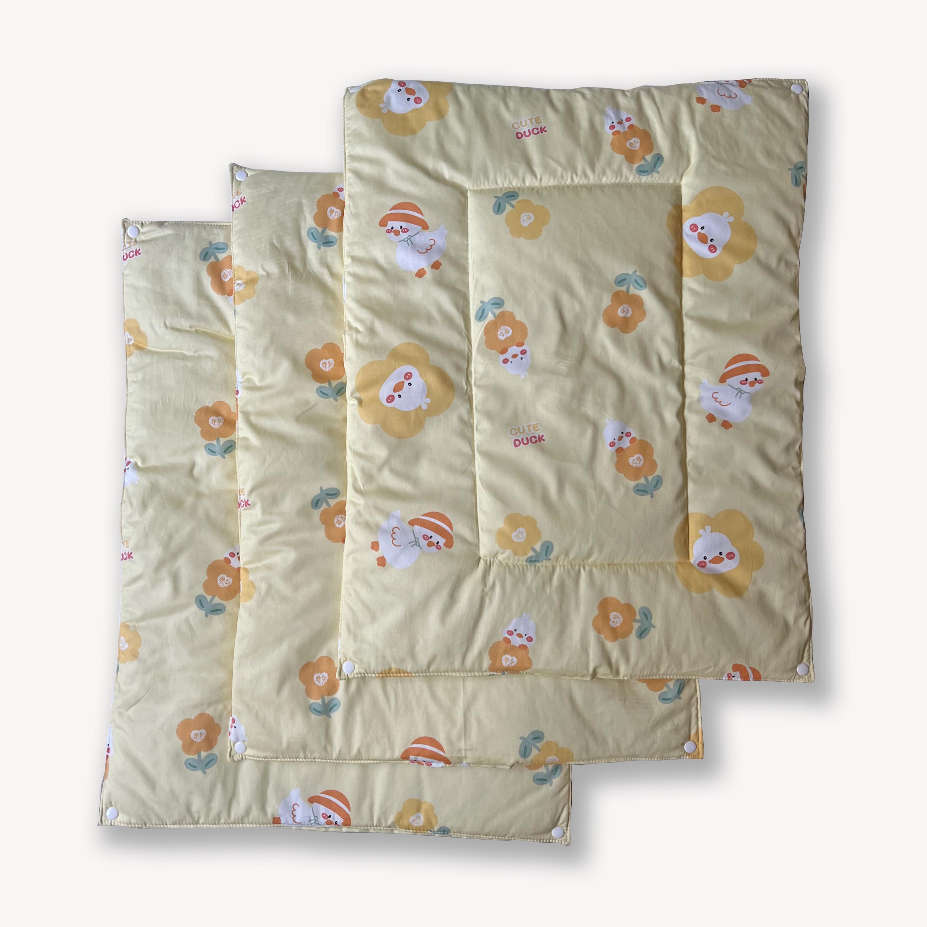 Oranges & Lemons | Reusable Diaper Mat | Set of 3 | Yellow