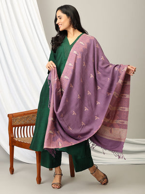 Orchid Frost Acrylic Woolen Stole - WNTSTL - ORCFRS