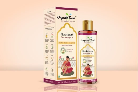 Organic Dew Maatrisneh Baby Massage Oil - ODMBMOIL100