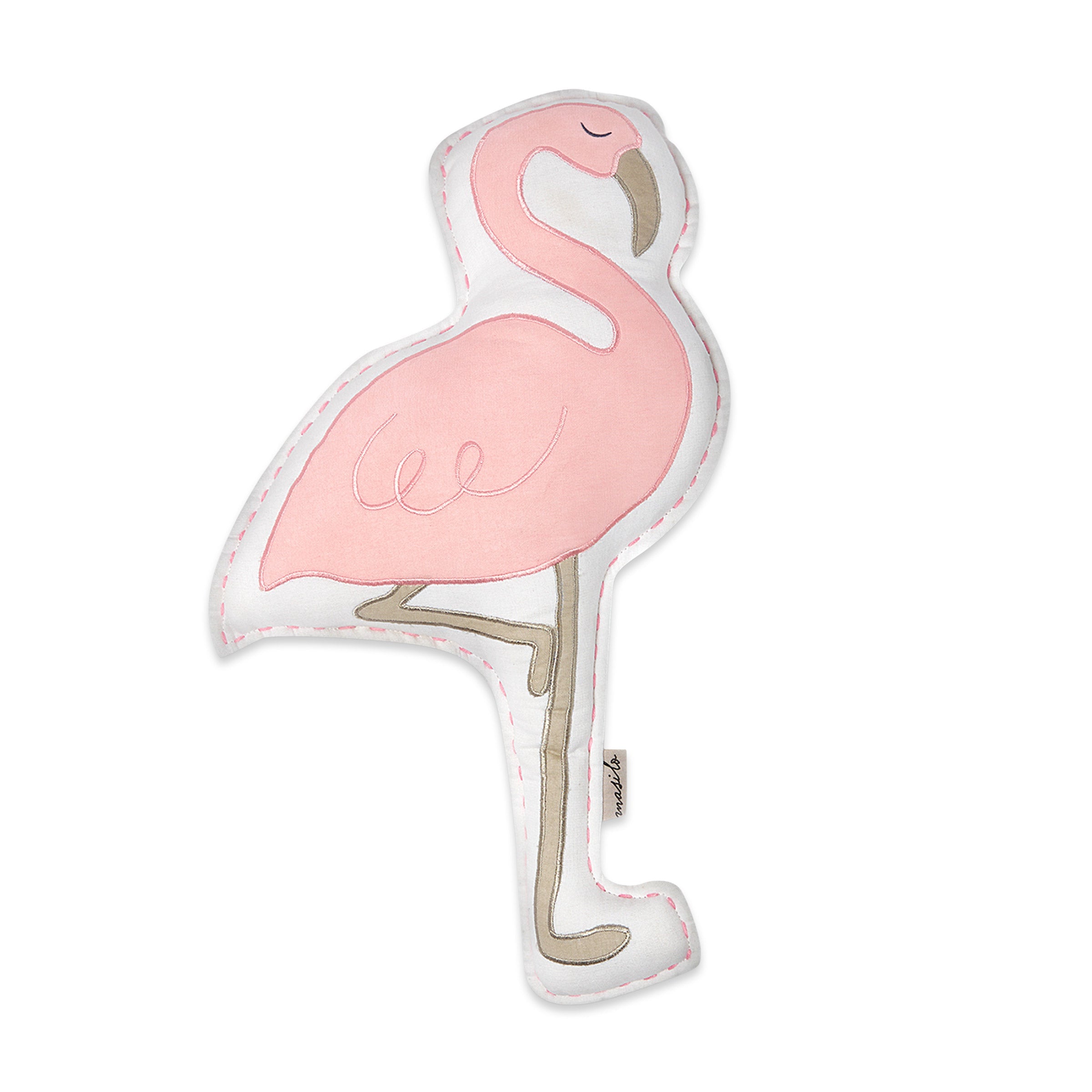 Organic Shape Cushion - Hello Flamingo - Cushion Pillow