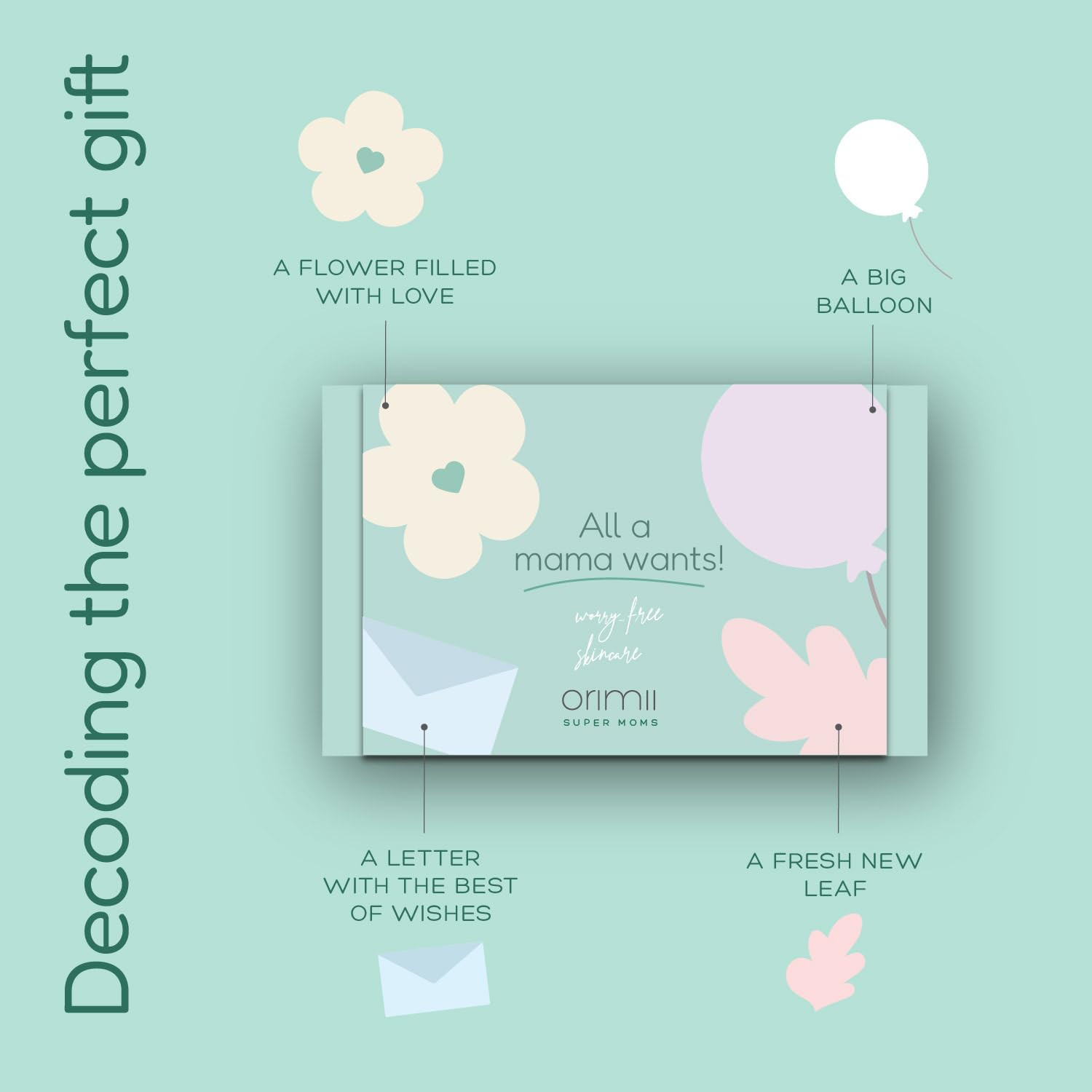 Orimii All A Mama Wants Gift Box for Mother’s Day – Skincare Gift Set for Expecting & New Moms - ORIMIICOMBO0003