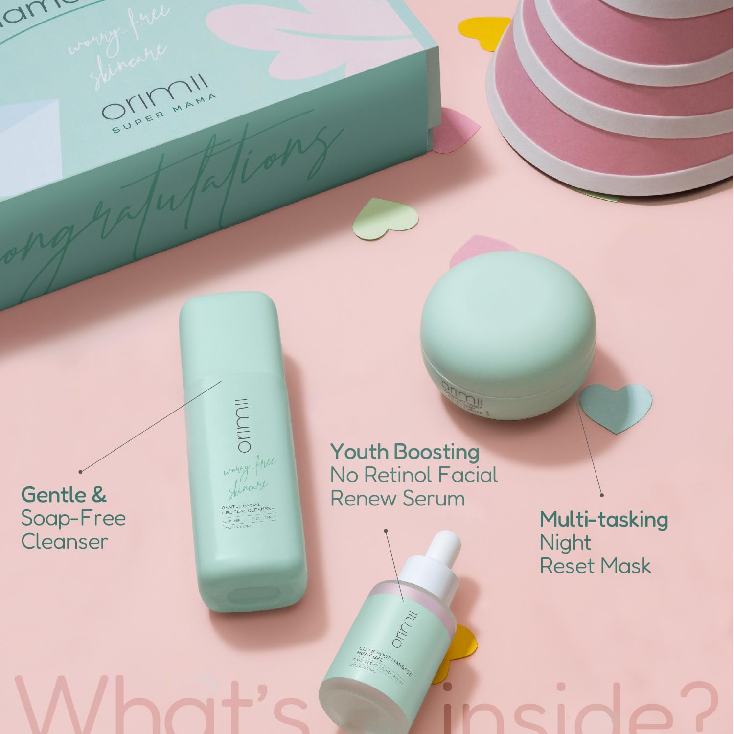 Orimii All A Mama Wants Gift Box for Mother’s Day – Skincare Gift Set for Expecting & New Moms - ORIMIICOMBO0003