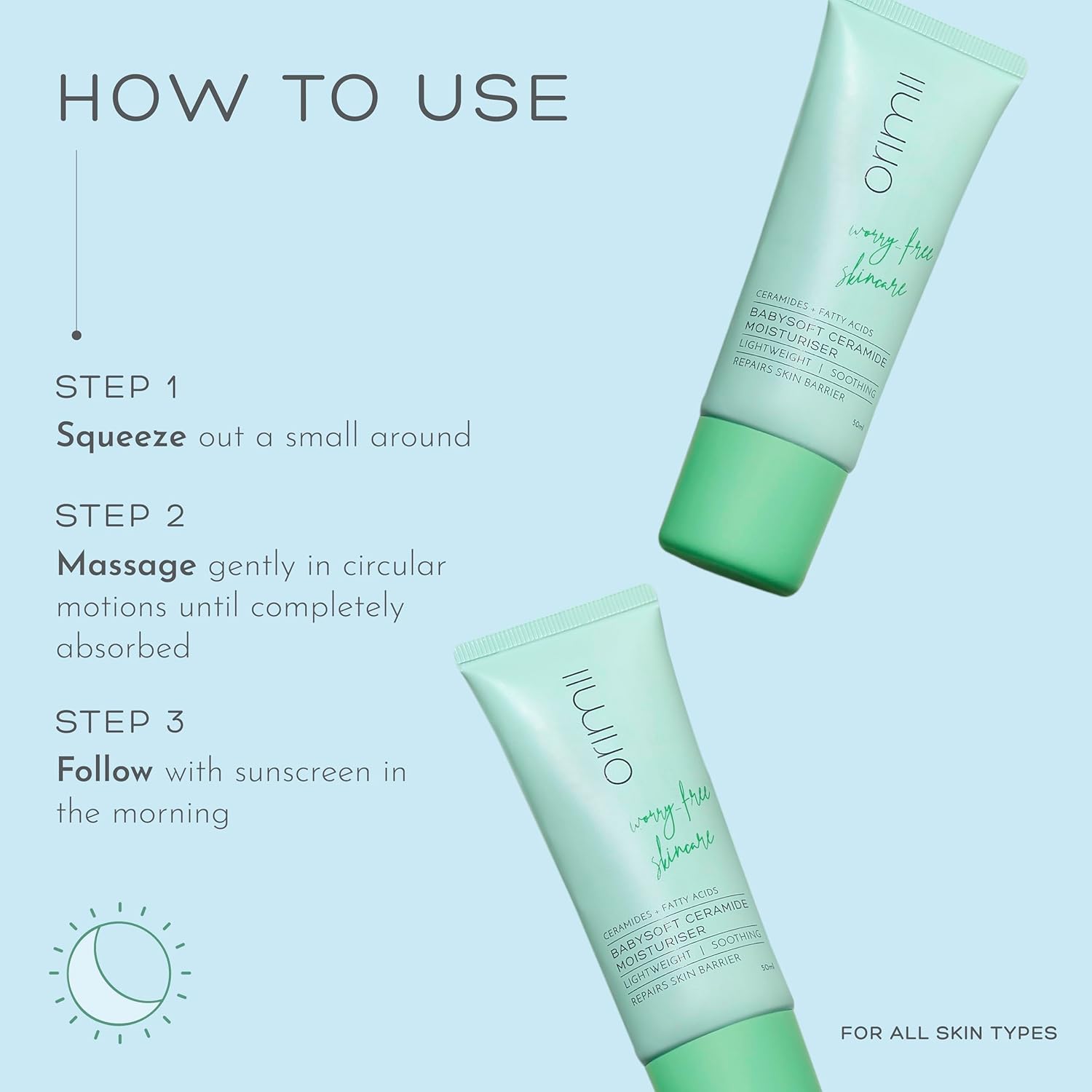 Orimii Babysoft Ceramide Moisturiser for Repairing Skin Barrier (50ml) - OR000018050
