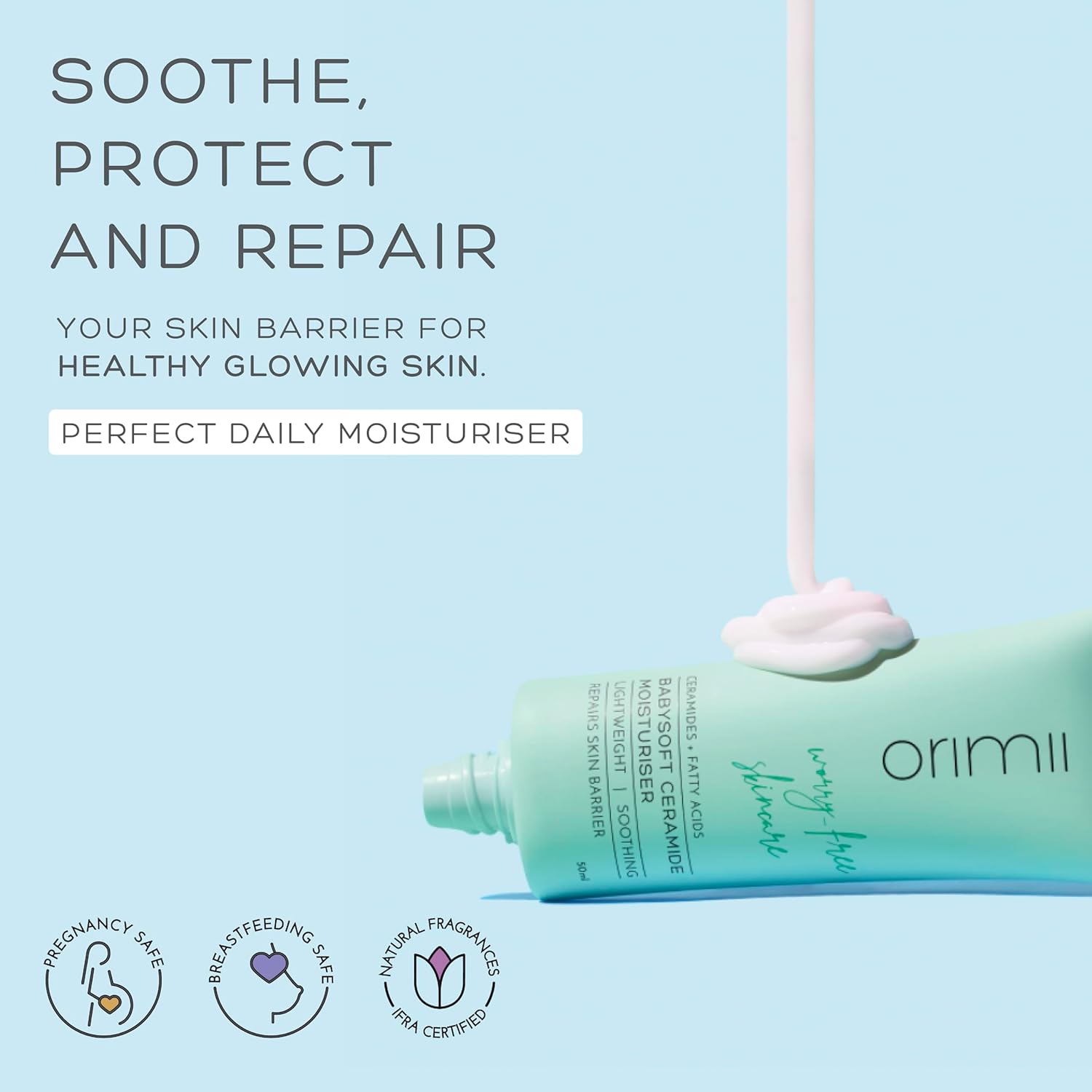 Orimii Babysoft Ceramide Moisturiser for Repairing Skin Barrier (50ml) - OR000018050