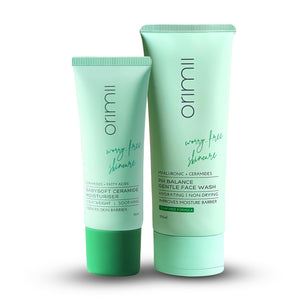 Orimii Babysoft Moisturizer & pH Balancing Face Wash Combo, Pregnancy - Safe Skincare Kit - C2OR1820150