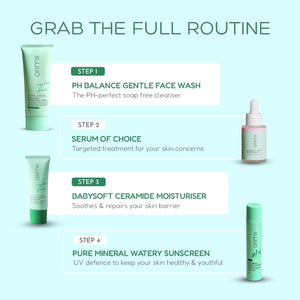 Orimii Babysoft Moisturizer & pH Balancing Face Wash Combo, Pregnancy - Safe Skincare Kit - C2OR1820150
