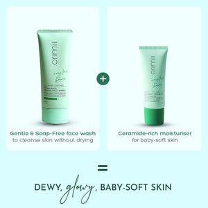 Orimii Babysoft Moisturizer & pH Balancing Face Wash Combo, Pregnancy - Safe Skincare Kit - C2OR1820150