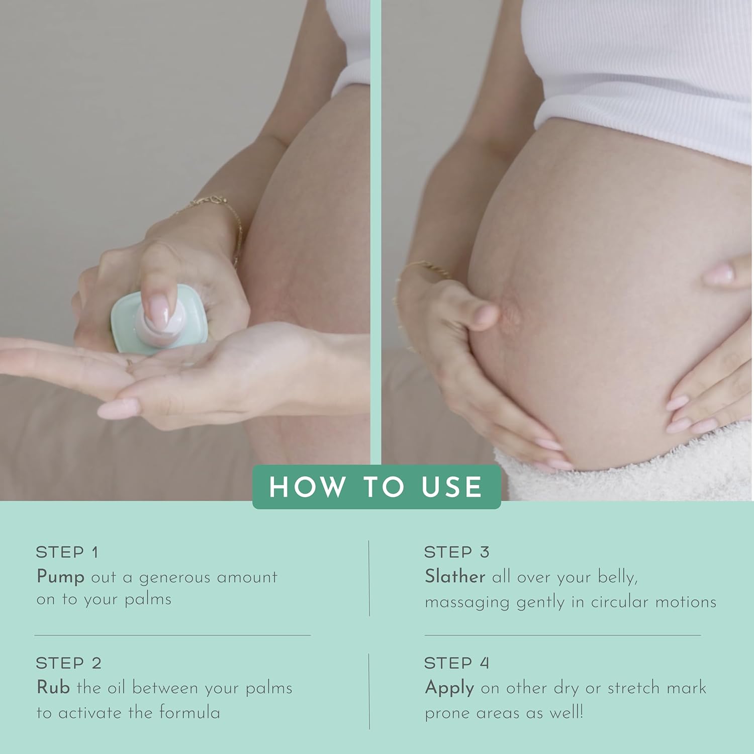 Orimii Belly Treatment Elixir Body Oil for Stretch Marks (100ml) - Pregnancy Safe - OR000005100