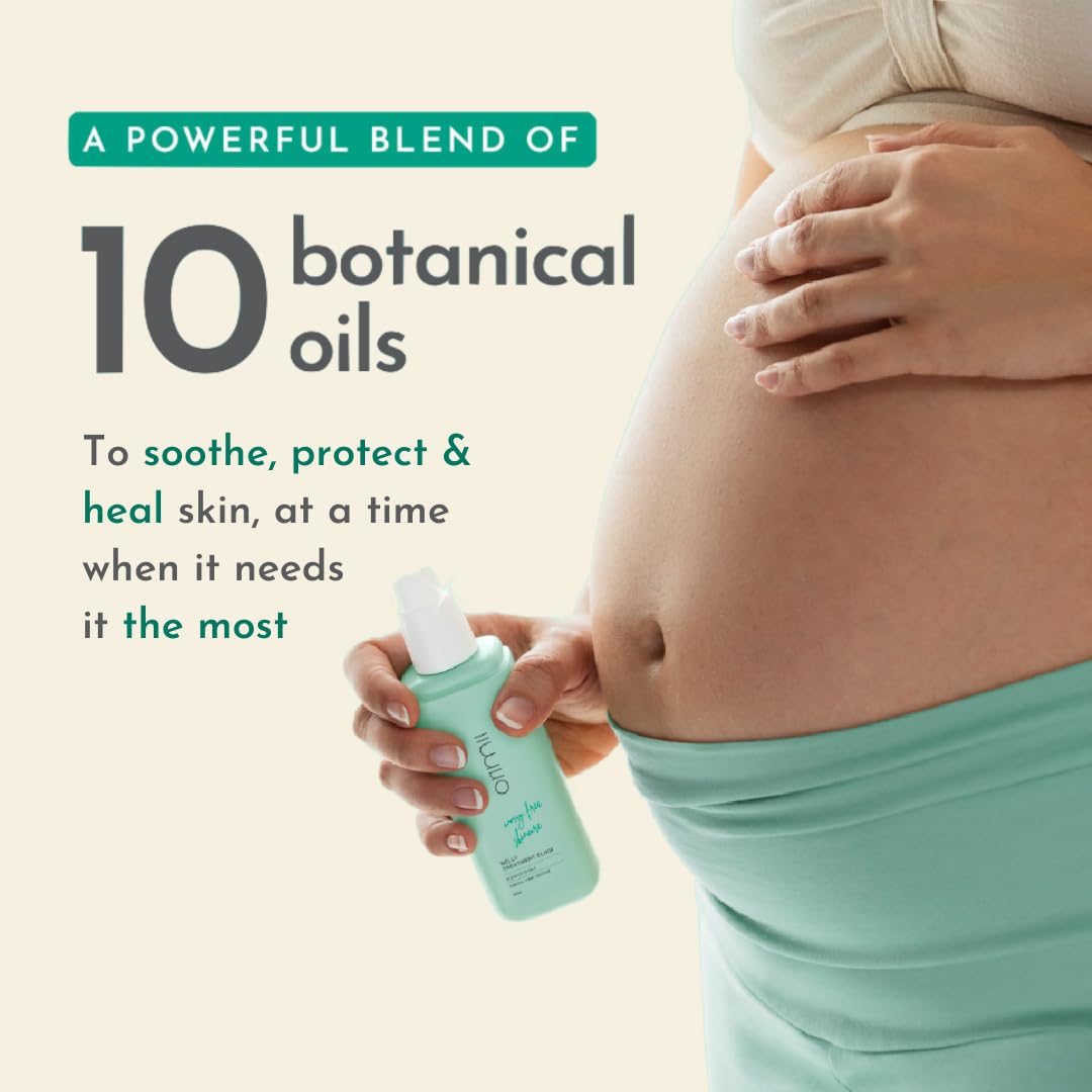 Orimii Belly Treatment Elixir Body Oil for Stretch Marks (100ml) - Pregnancy Safe - OR000005100