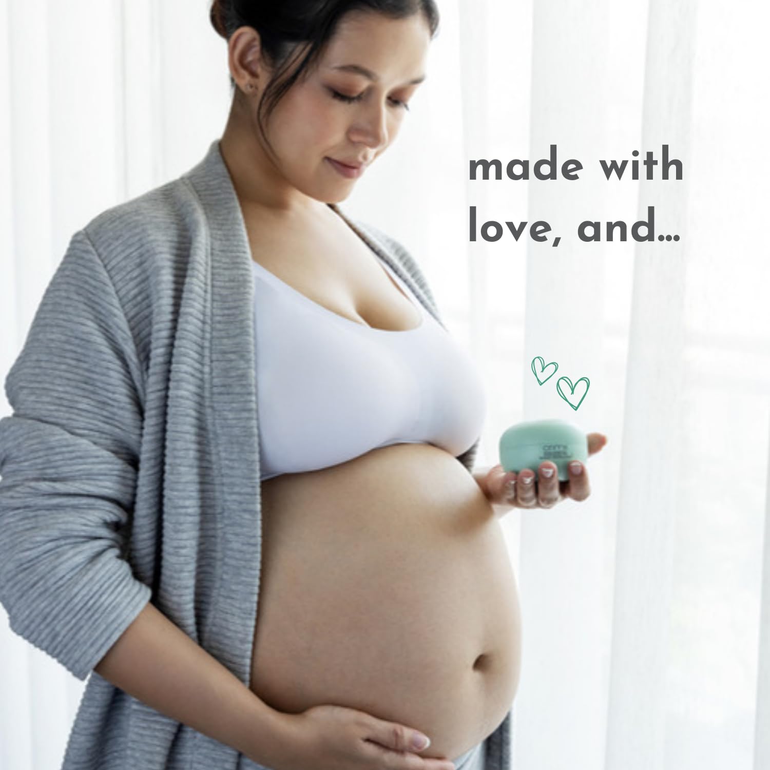 Orimii Bump Hydrating Body Butter for Reducing Stretch Marks - Pregnancy Safe (100gm) - OR000001100