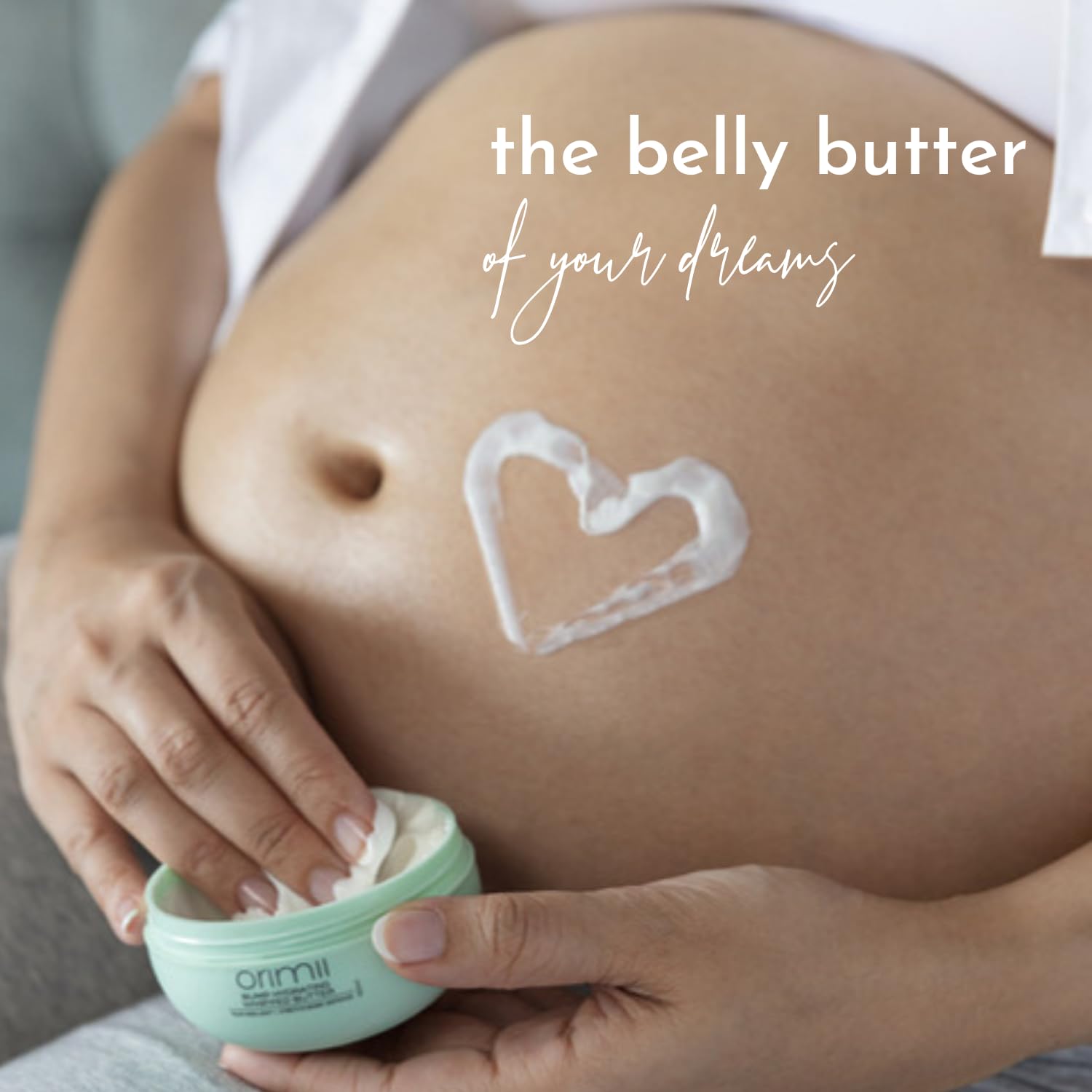 Orimii Bump Hydrating Body Butter for Reducing Stretch Marks - Pregnancy Safe (100gm) - OR000001100