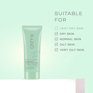 Orimii Face Wash: Hydrating & Gentle with Ceramides, Pregnancy Safe & pH Balanced - OR000000020100M