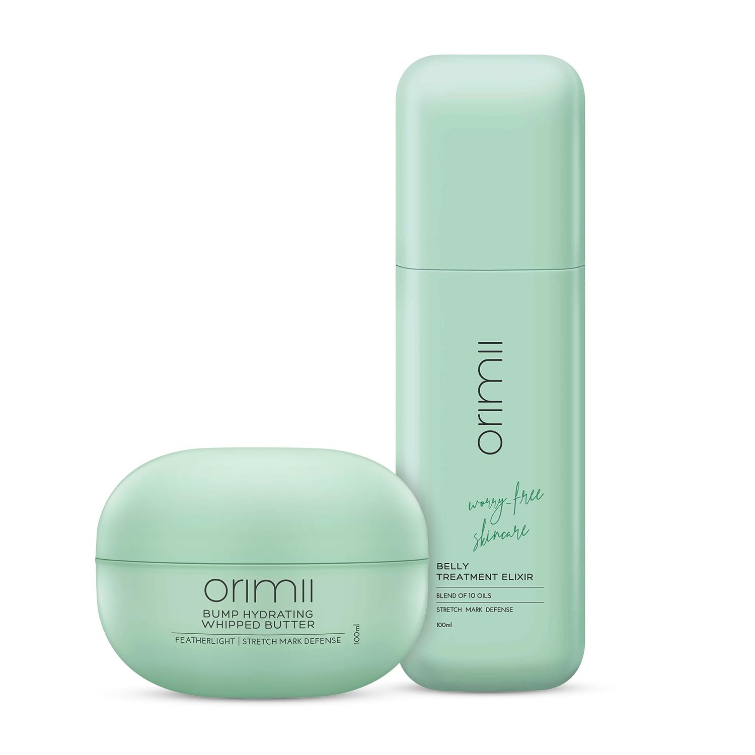 Orimii Happy Belly Pregnancy Defence Set | Stretch Mark Bump Body Butter & Belly Oil Combo for Moms - C2OR0105200