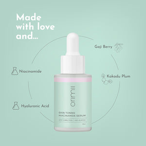Orimii Niacinamide Face Serum (30ml) with Kakadu Plum For Pigmentation & Dark Spots - Pregnancy Safe - OR000014030