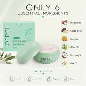 Orimii Nurture + Soothe Nipple Butter 25ml | The Mom Store - Skin Care