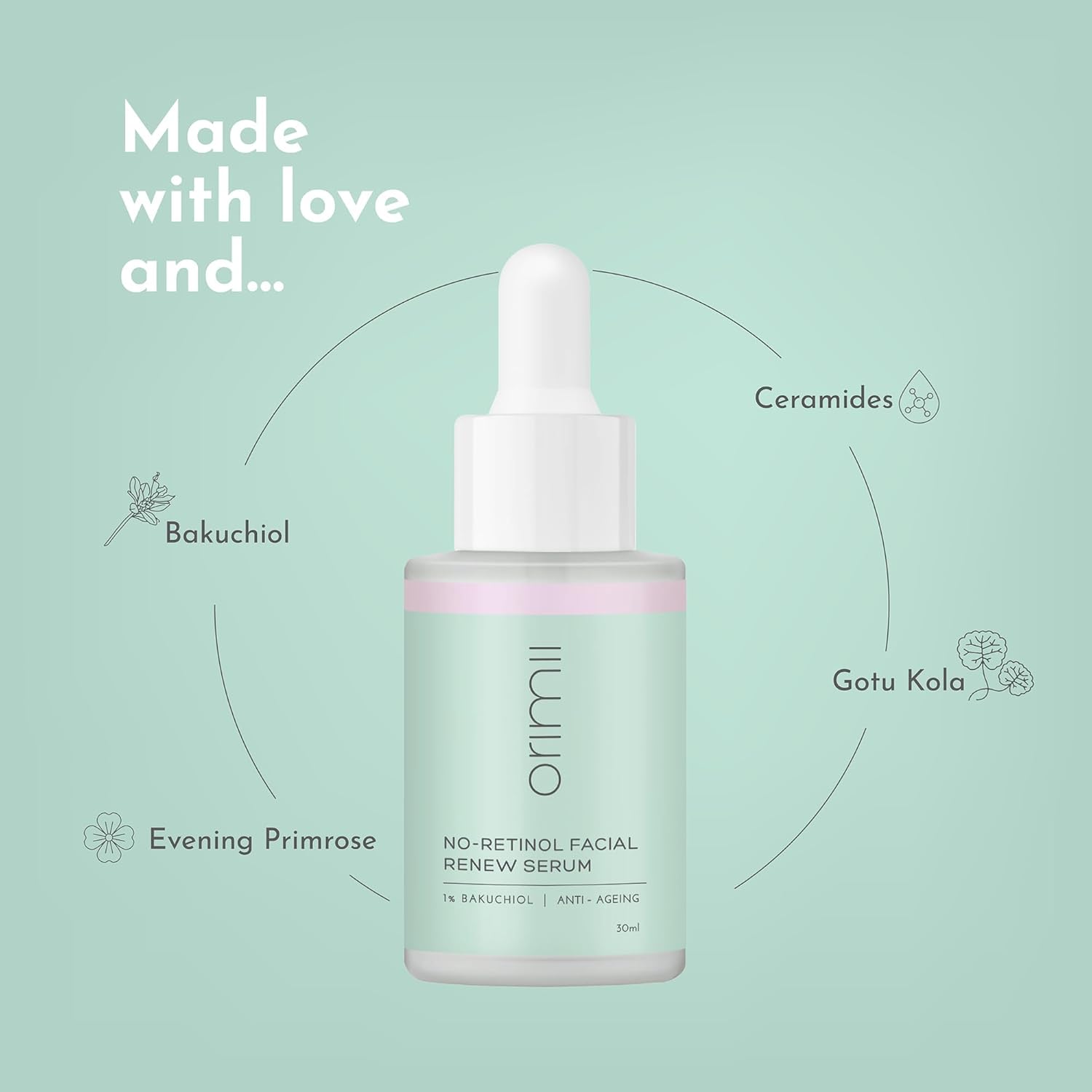 Orimii Retinol - Free Youth Restore Regime with Anti - Ageing Serum & Eye Cream - Pregnancy Safe - C2OR1309045