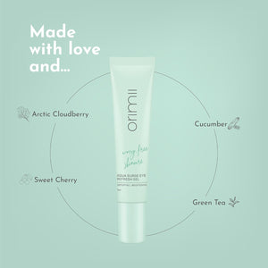 Orimii Under Eye Cream Gel (15ml) for Dark Circles with Vitamin C - Pregnancy Safe - OR000009015