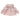 Oversized Flaired Peach Tulips Knitted Warmer Cardigan with matching Hairclip - 2 - 3 Years Winter Wear