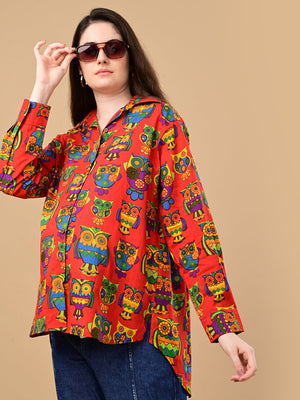 Owl You Need Maternity and Nursing Oversized Shirt - S Maternity and Nursing Tops
