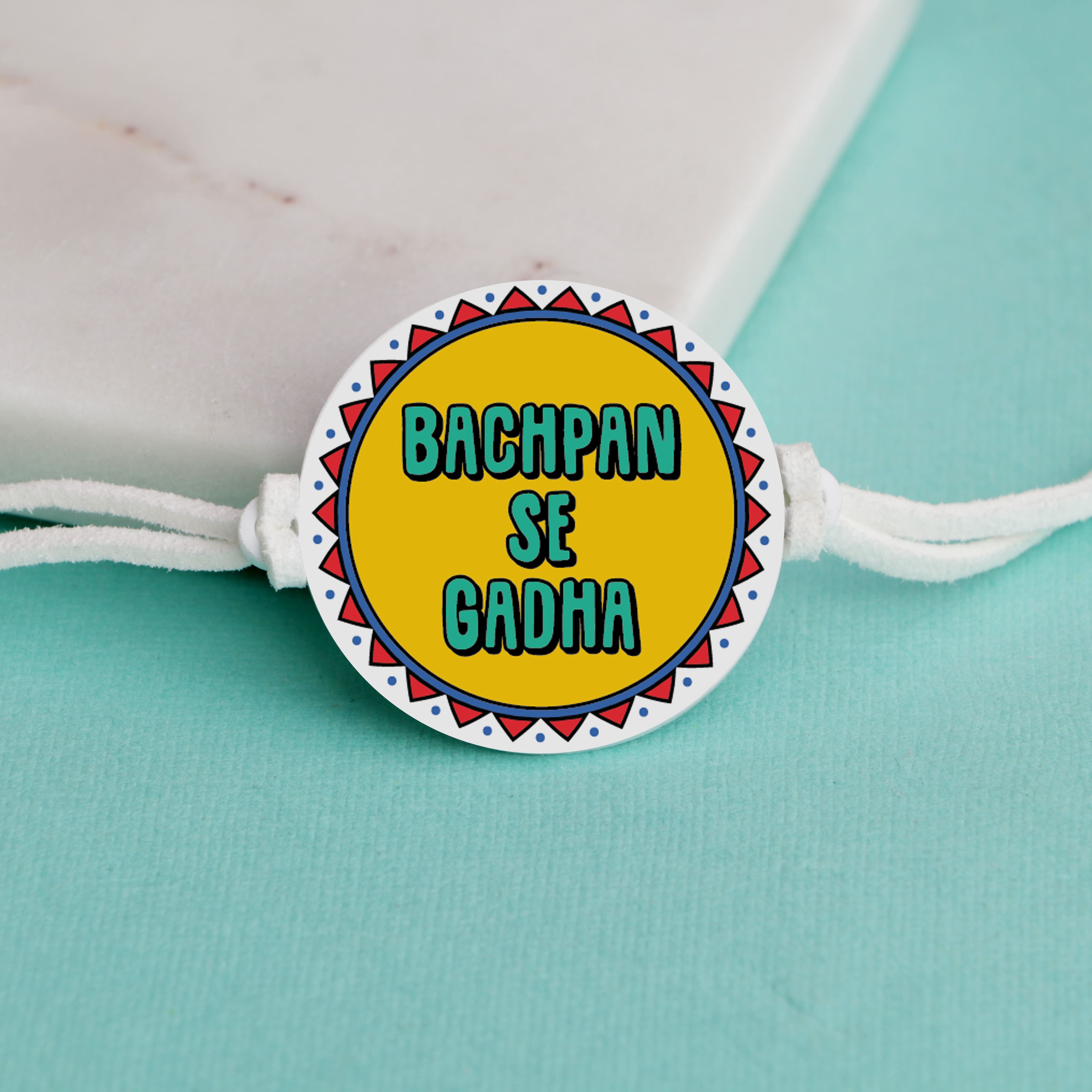 Oye Happy Bachpan Se Gadha Rakhi with Mug – Funny Rakhi Gift for Brother / Bhai - OHBSGC