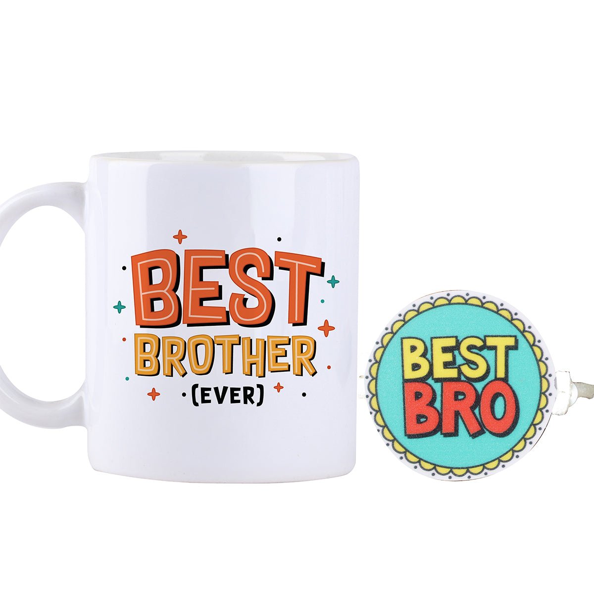 Oye Happy Best Bro Rakhi & Best Brother Ever Mug Combo | Rakhi Gift for Brother / Bhai - OHBBC