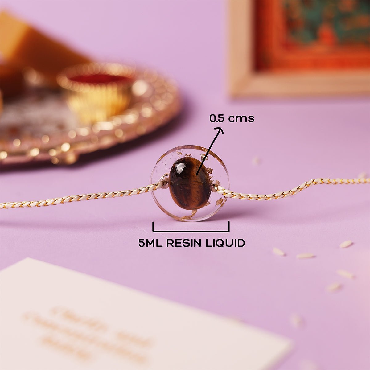 Oye Happy Concentration Gemstone Rakhi | Raksha Bandhan Gift for Bhaiya / Brother - OHCGR