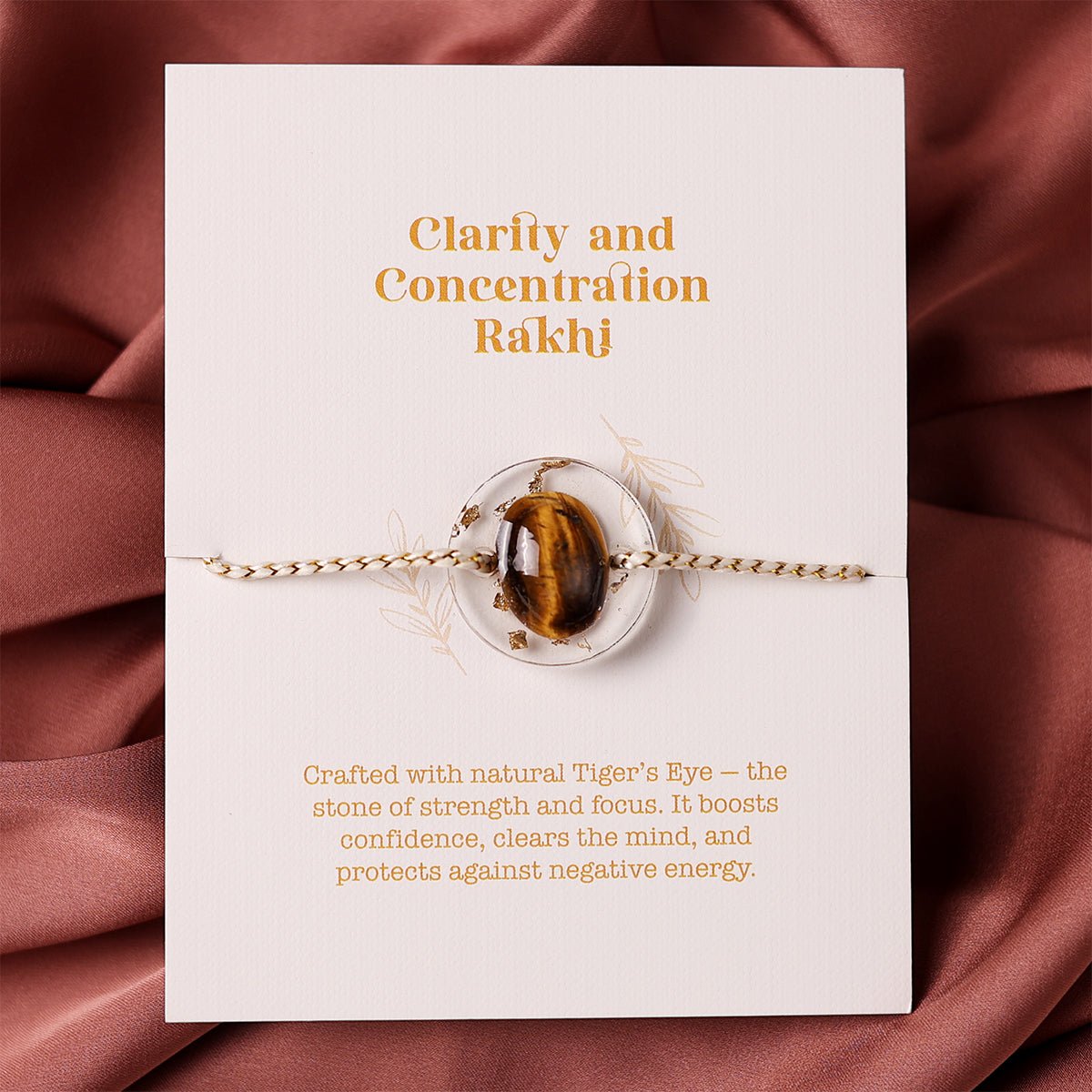 Oye Happy Concentration Gemstone Rakhi | Raksha Bandhan Gift for Bhaiya / Brother - OHCGR