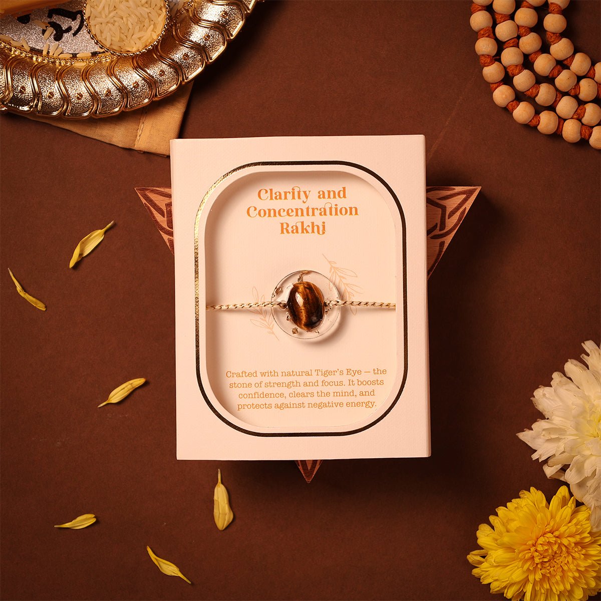 Oye Happy Concentration Gemstone Rakhi | Raksha Bandhan Gift for Bhaiya / Brother - OHCGR