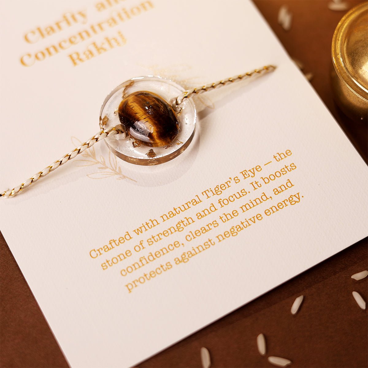 Oye Happy Concentration Gemstone Rakhi | Raksha Bandhan Gift for Bhaiya / Brother - OHCGR