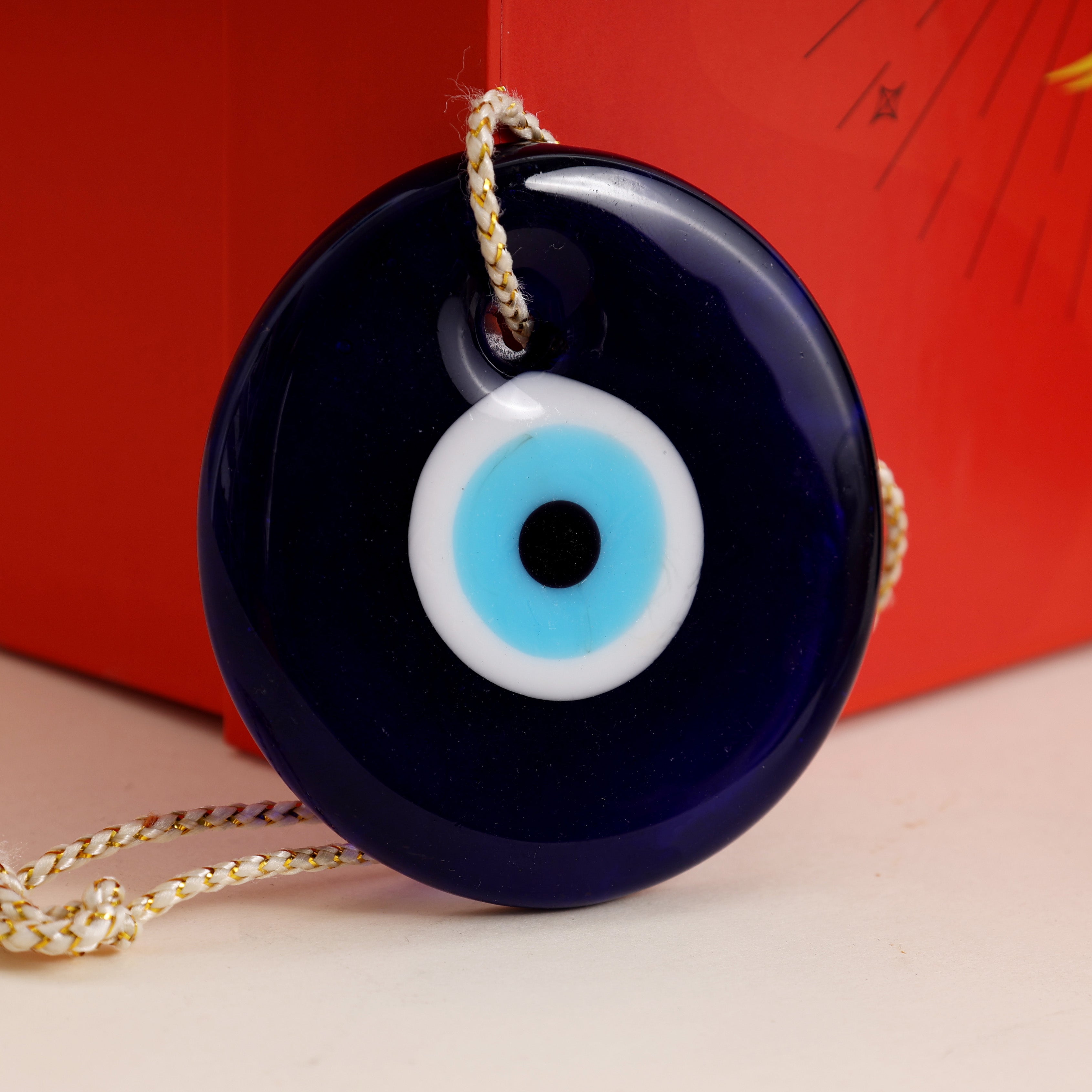 Oye Happy Evil Eye Rakhi Hamper – Om Rakhi, Negativity Shield Frame, Spiritual Candle & Charm | Rakhi Gift for Brother, Bhai & Bhaiya - OHEERH