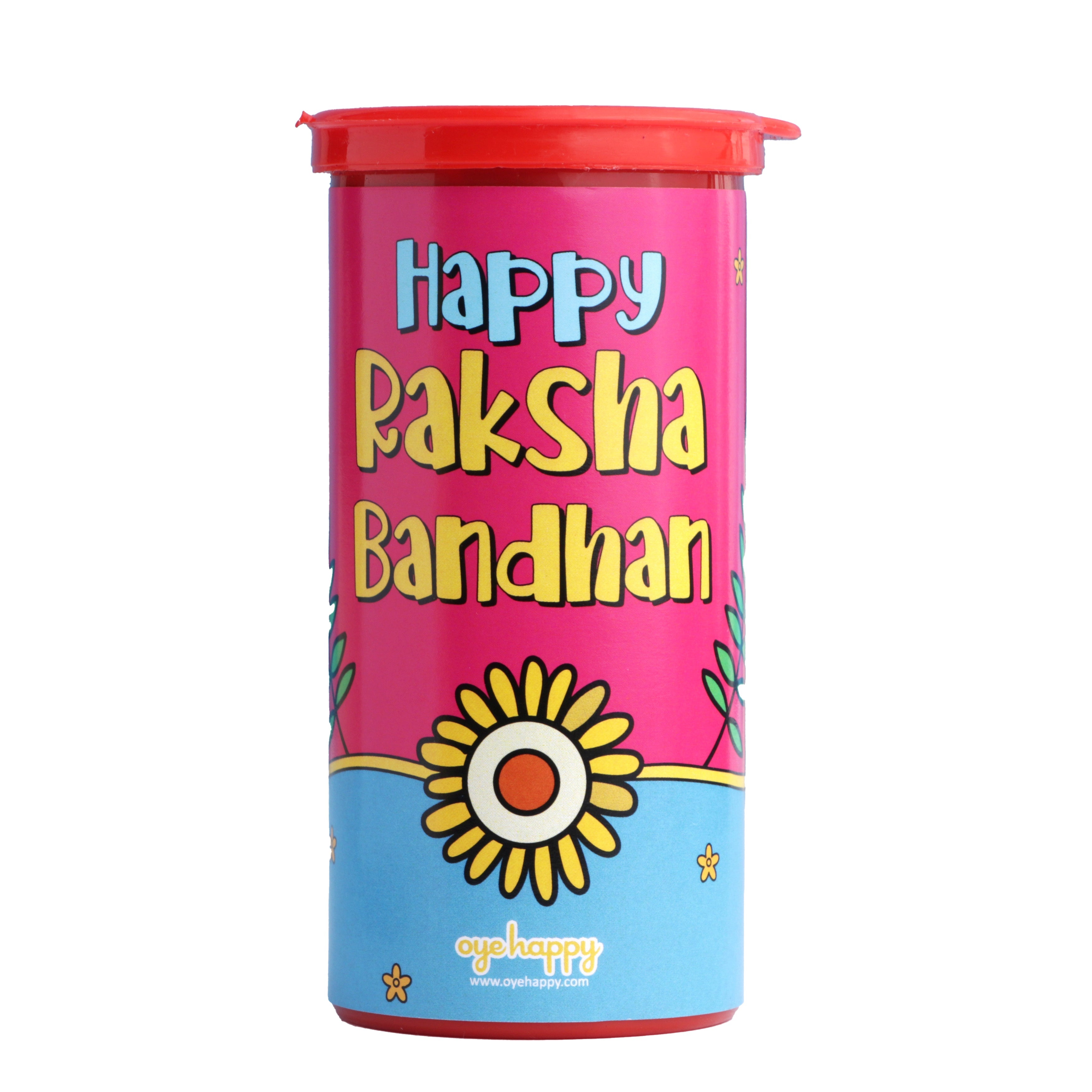 Oye Happy Flower Shower Rakhi Bomb – Fun Surprise Rakhi for Brother / Sister / Bhai / Behan - OHFSBB