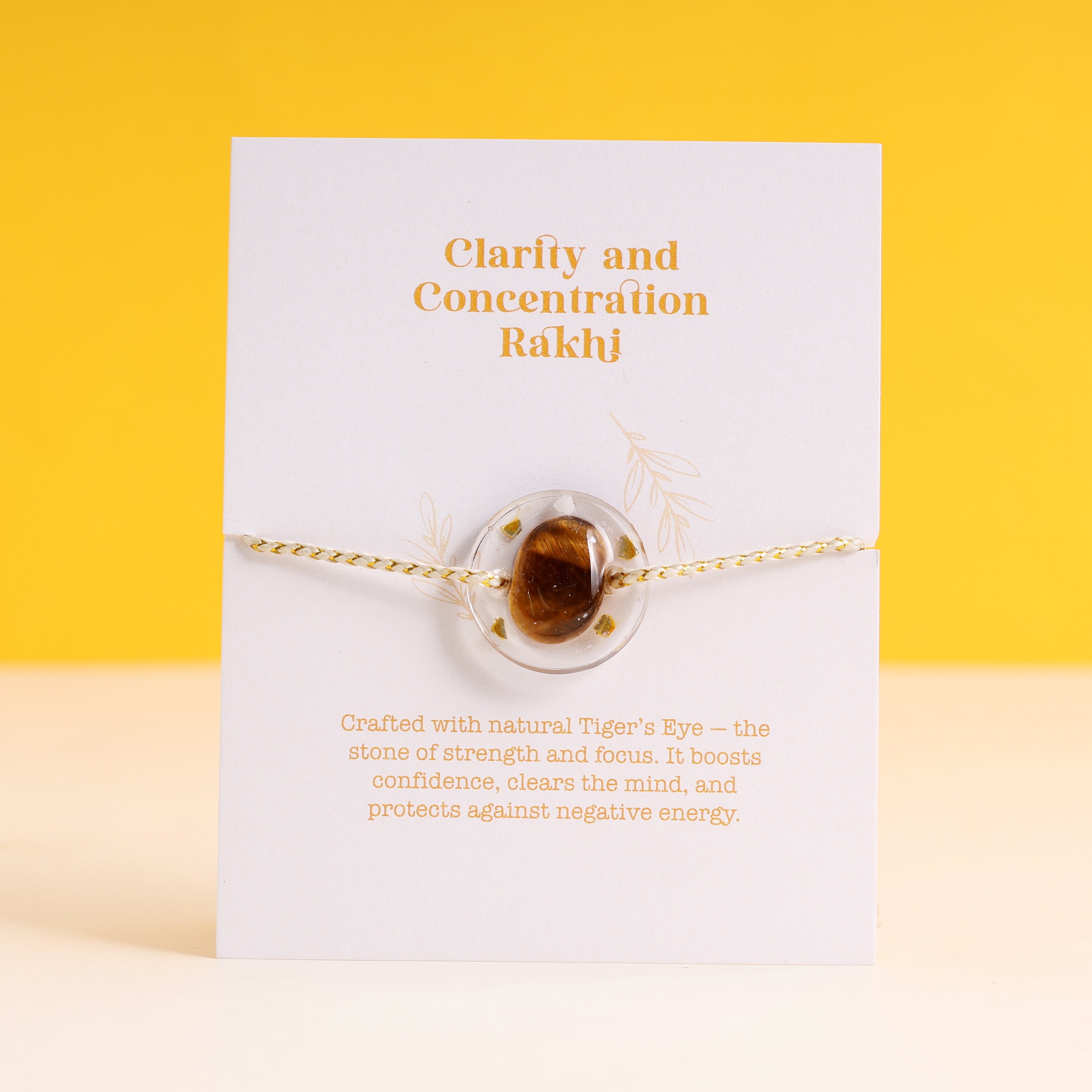 Oye Happy Focus & Success Rakhi Combo – Gemstone Rakhi with Motivation Frame | Rakhi Gift for Brother, Bhaiya - OHFSRC