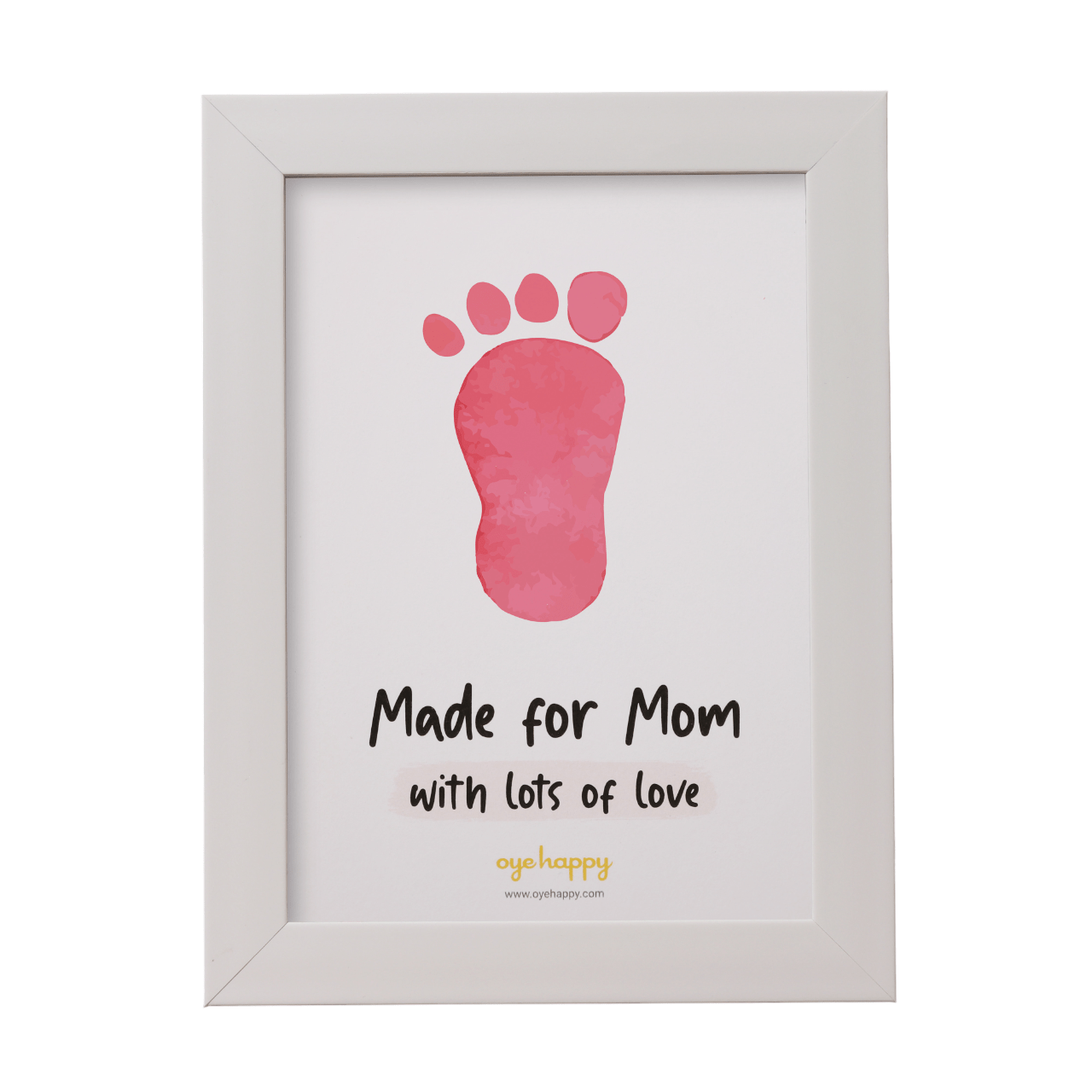 Oye Happy Footprints & Handprints Frame – Gift for New Moms - OHHFF
