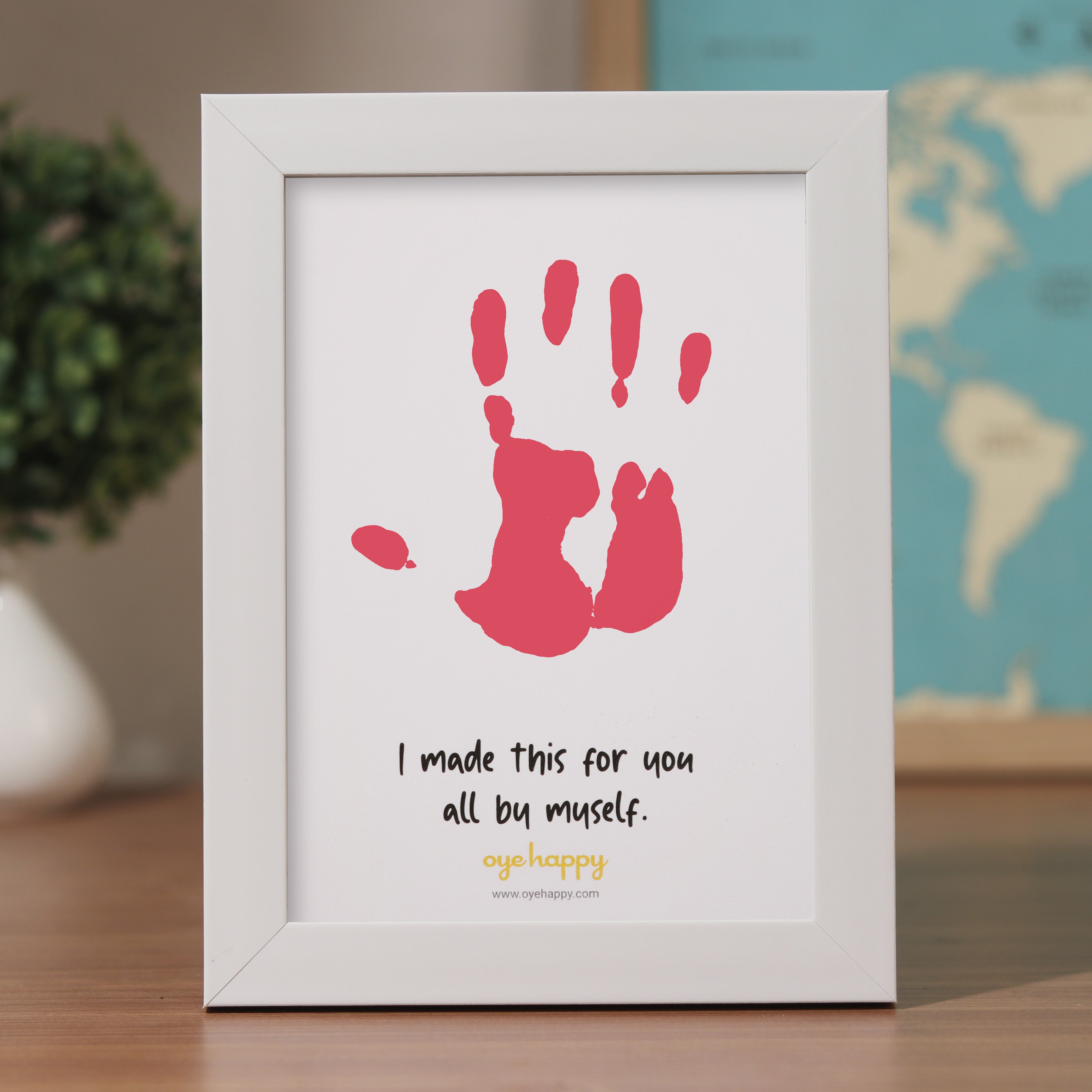 Oye Happy Footprints & Handprints Frame – Gift for New Moms - OHHFF