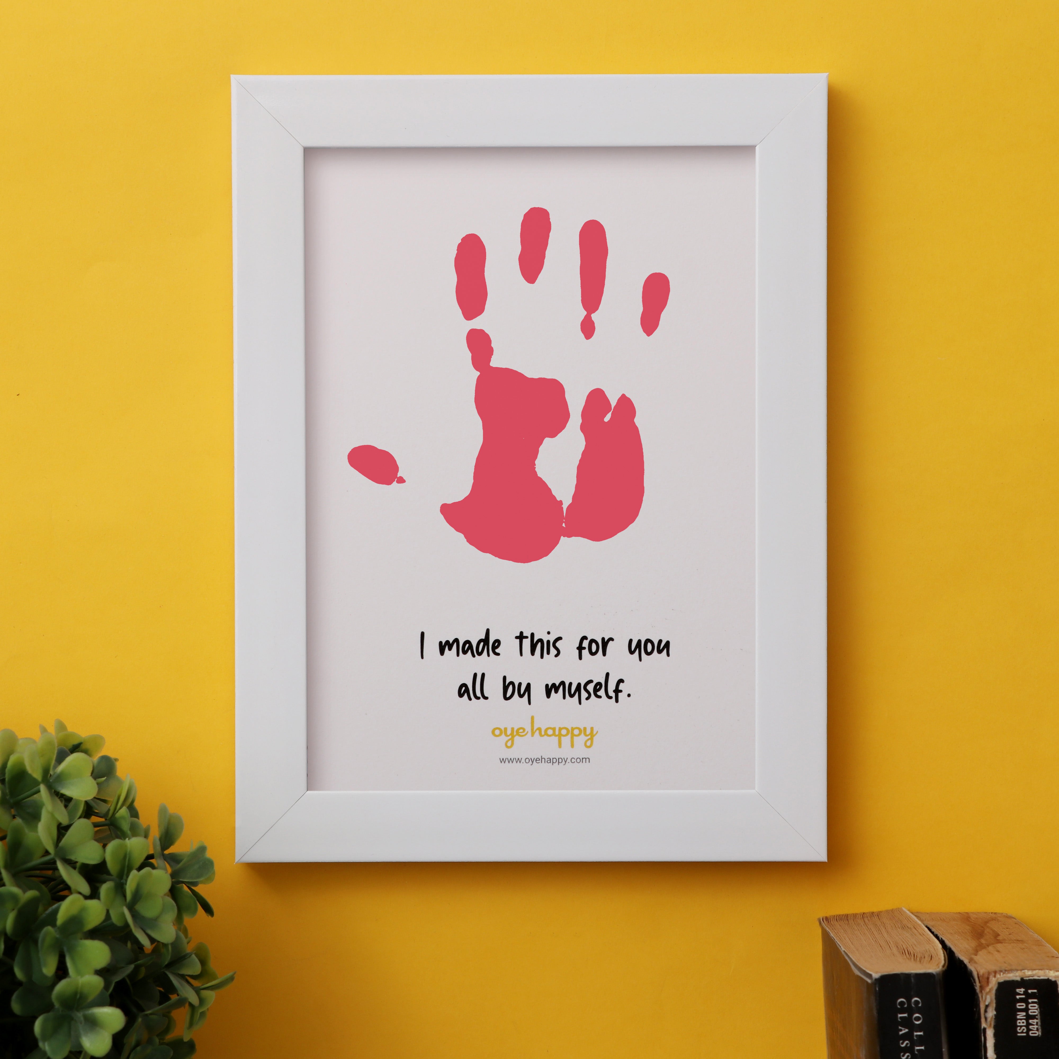 Oye Happy Footprints & Handprints Frame – Gift for New Moms - OHHFF