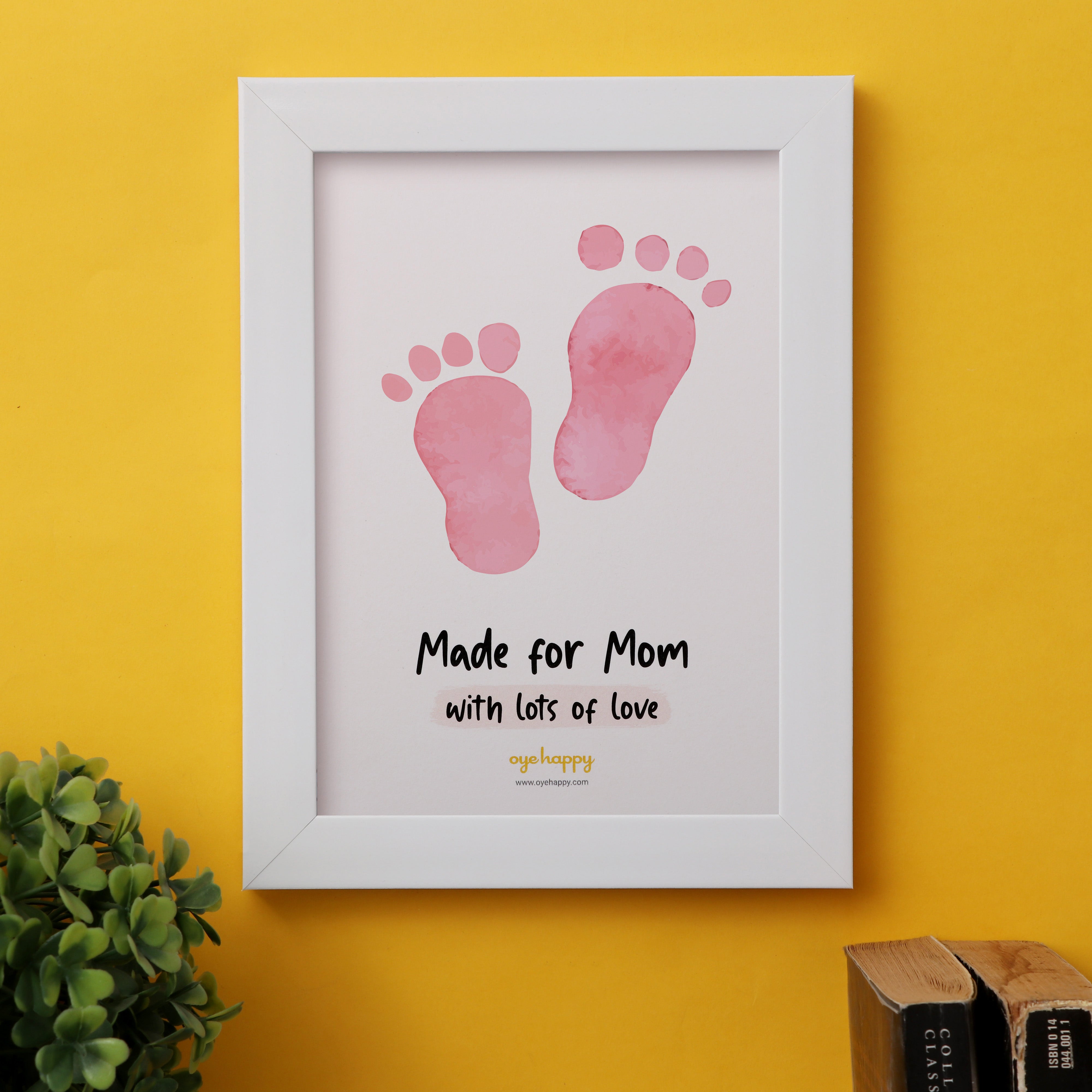 Oye Happy Footprints & Handprints Frame – Gift for New Moms - OHHFF