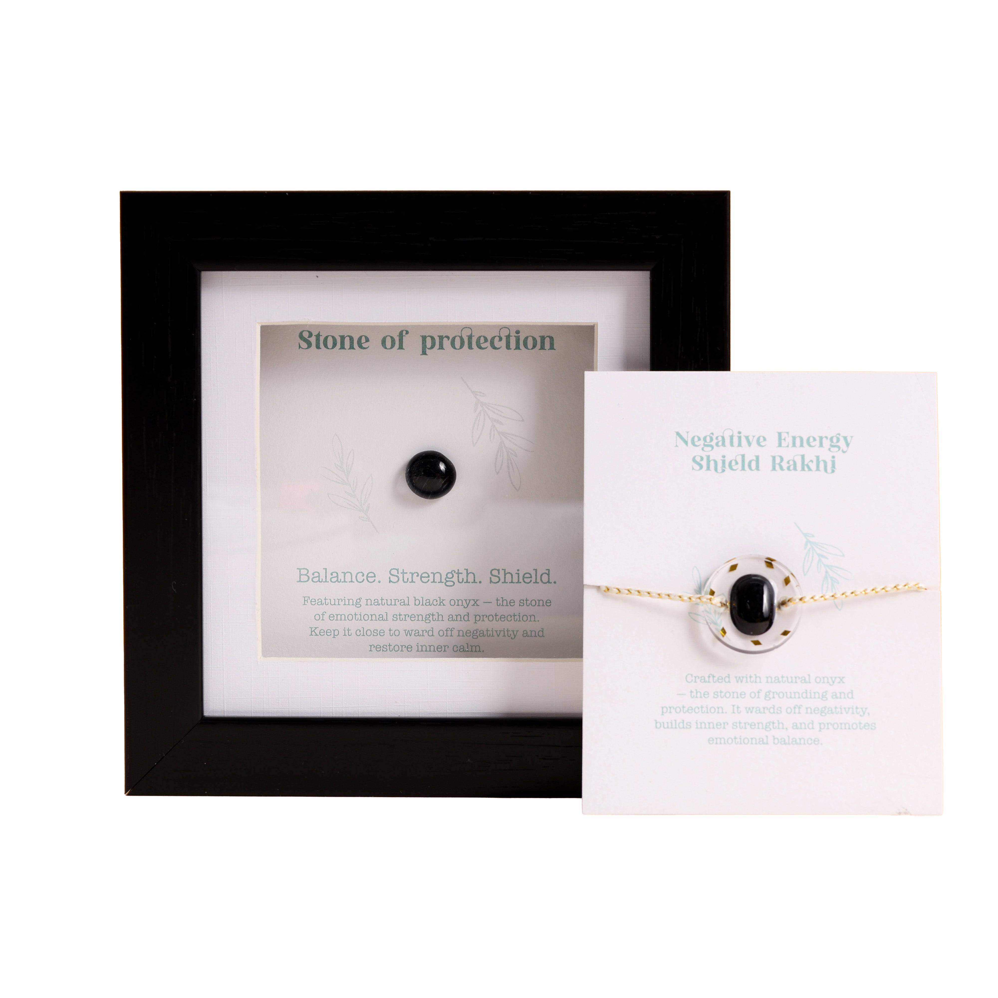 Oye Happy Health & Happiness Rakhi Combo – Healing Rakhi with Wellness Blessing Frame | Rakhi Gift for Brother , Bhaiya - OHHHRC