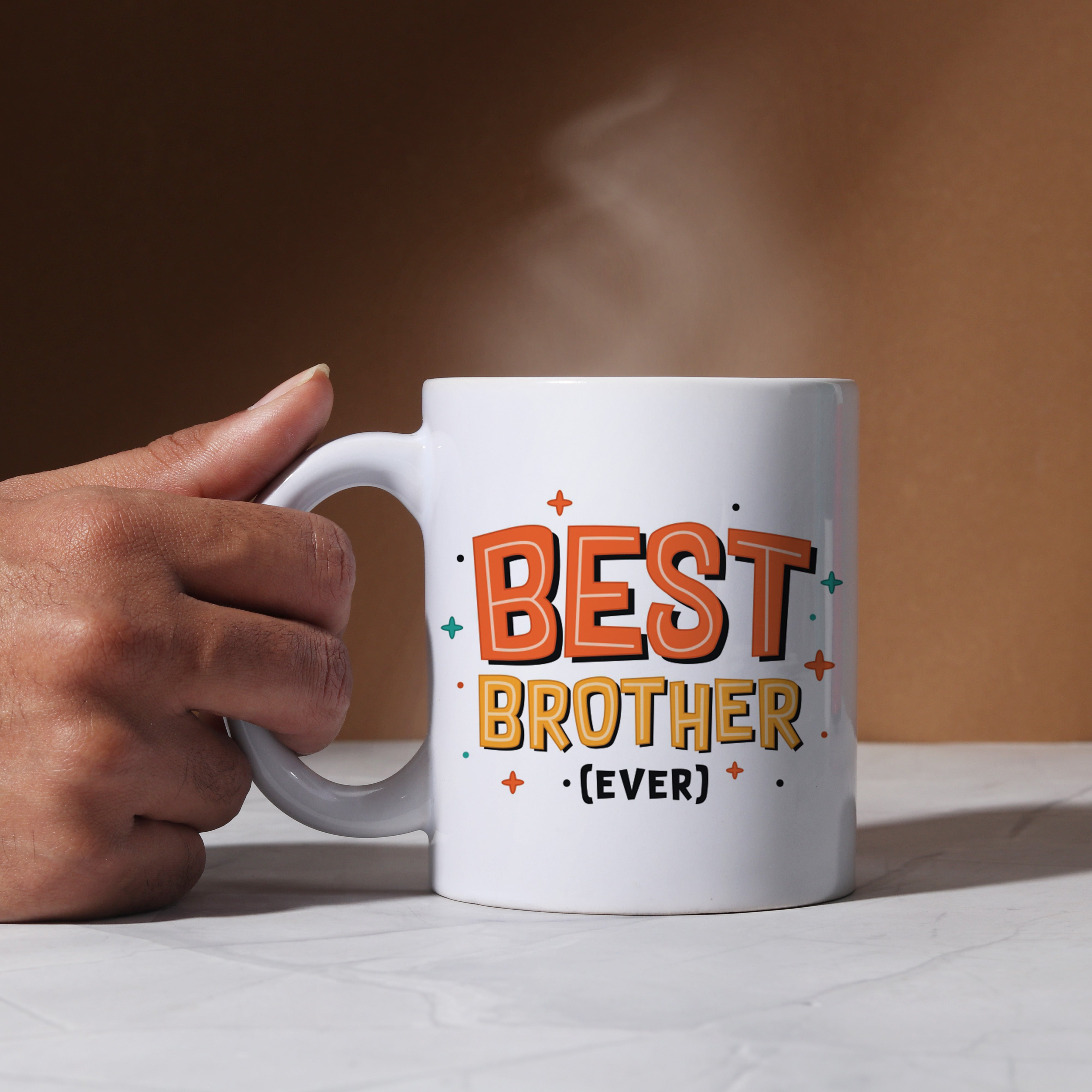 Oye Happy Lazy No.1 Rakhi with Best Brother Mug – Fun Rakhi Gift Combo for Bhai / Brother - OHLNOC