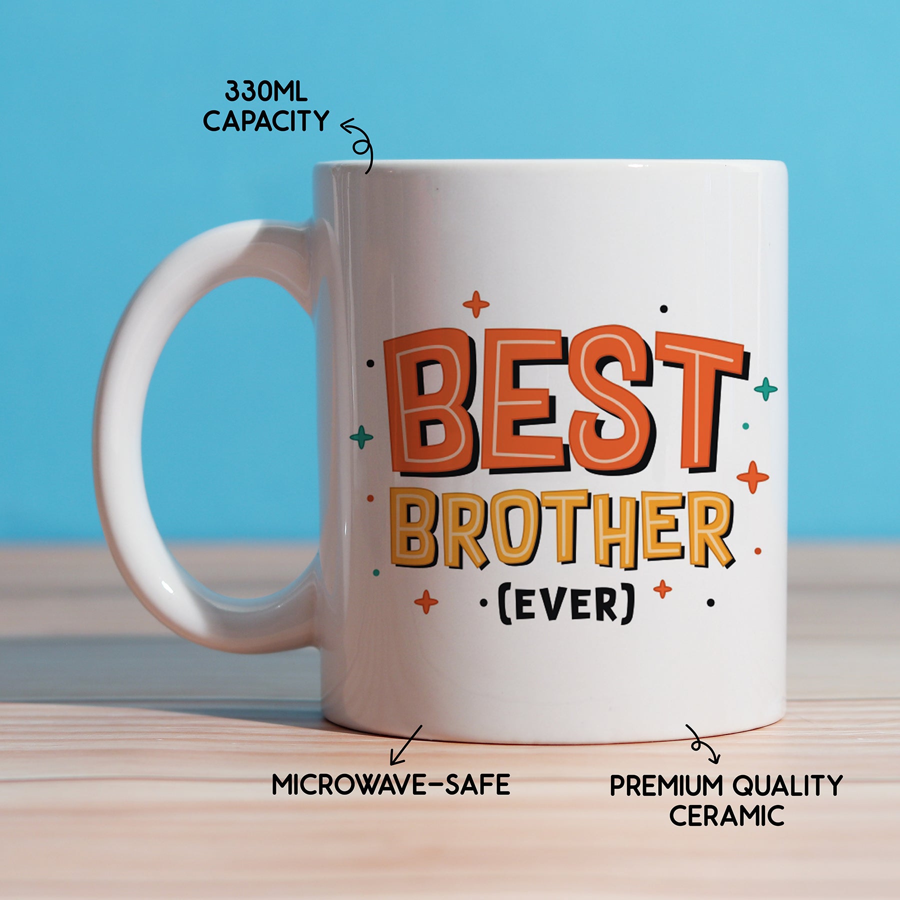 Oye Happy Lazy No.1 Rakhi with Best Brother Mug – Fun Rakhi Gift Combo for Bhai / Brother - OHLNOC