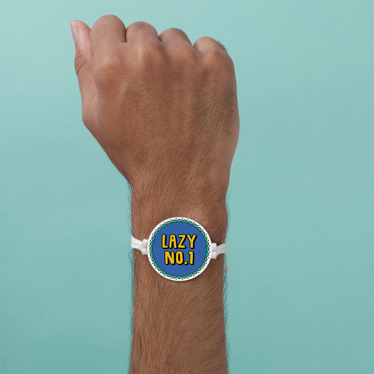 Oye Happy Lazy No.1 Rakhi with Best Brother Mug – Fun Rakhi Gift Combo for Bhai / Brother - OHLNOC