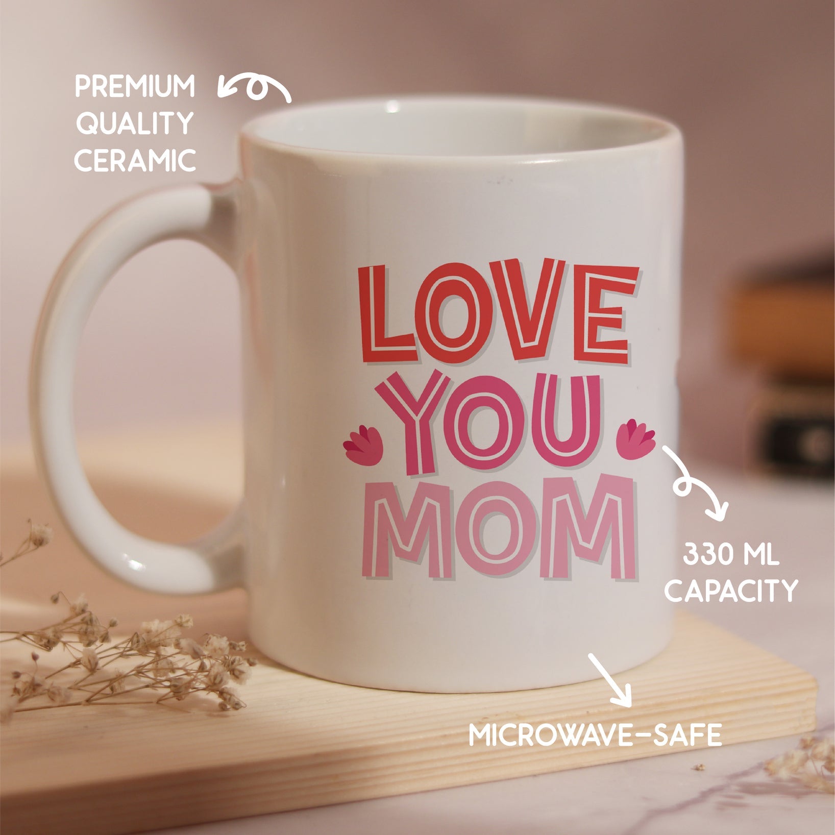 Oye Happy Love You Mom Mug - OHLYMM