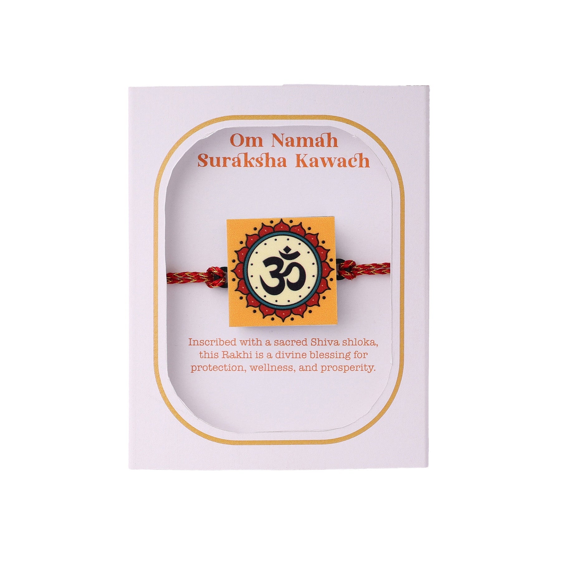 Oye Happy Om Sloka Rakhi – Spiritual Rakhi for Bhaiya | Rakhi Gift for Brother - OHOSR