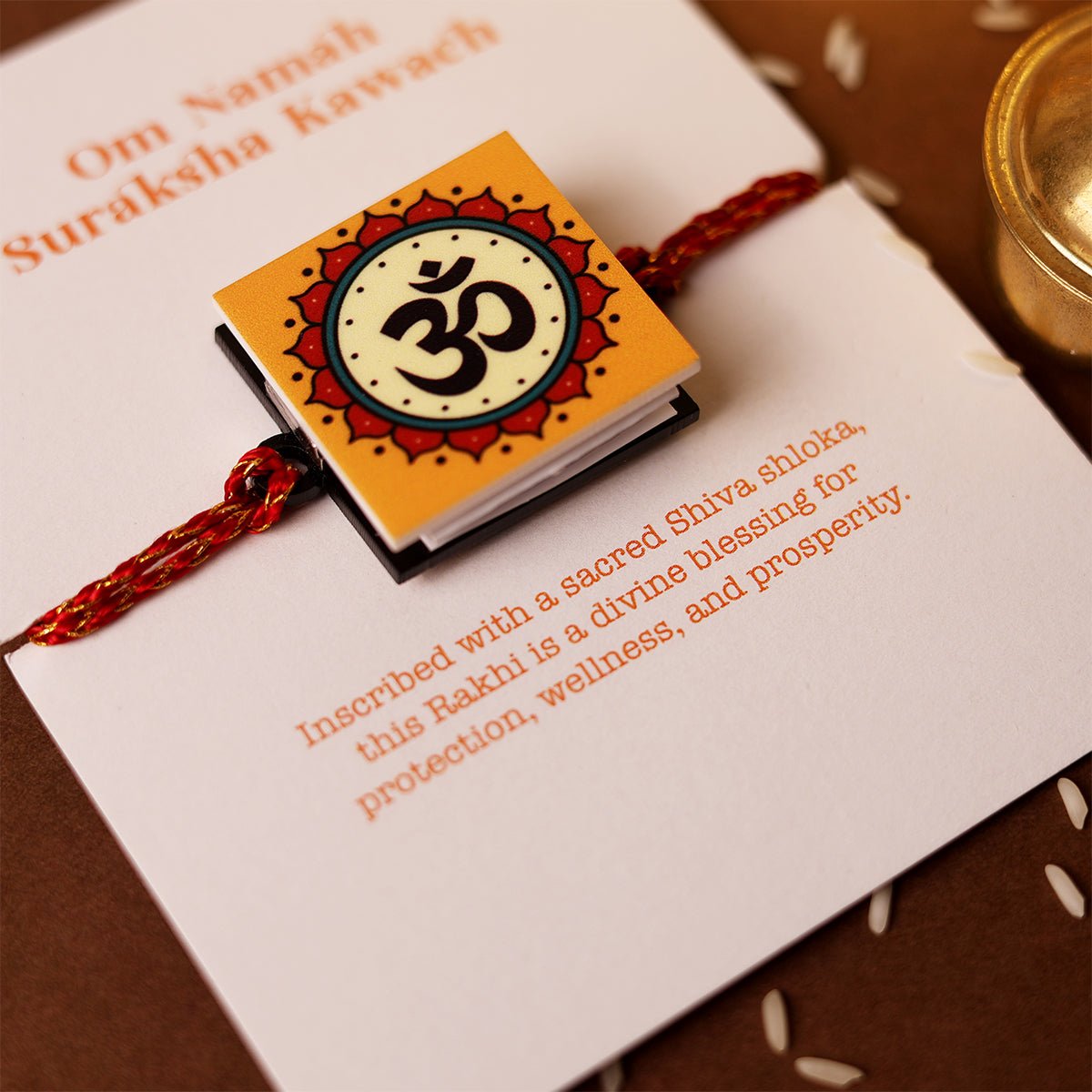 Oye Happy Om Sloka Rakhi – Spiritual Rakhi for Bhaiya | Rakhi Gift for Brother - OHOSR