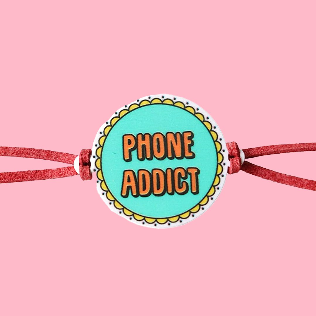 Oye Happy Phone Addict Rakhi & Mug Combo – Funny Rakhi Gift | Quirky Gift Set for Kids - OHPAC