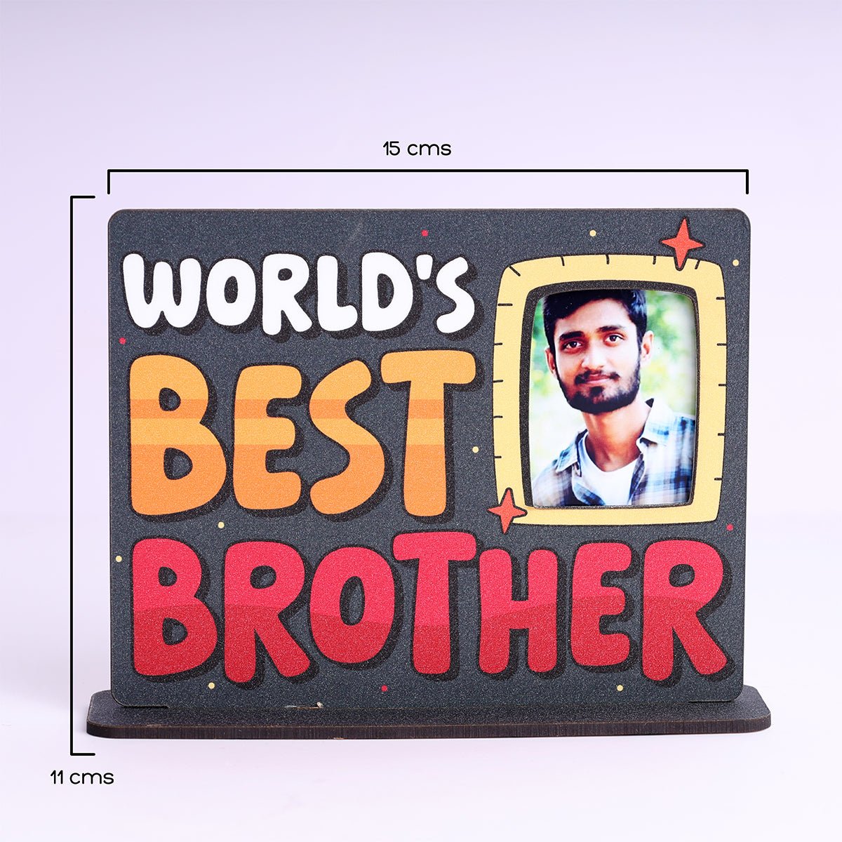 Oye Happy Rakhi Gift Combo – Rakhi Butterfly Card, World's Best Brother Table Top & Mug - OHRGC