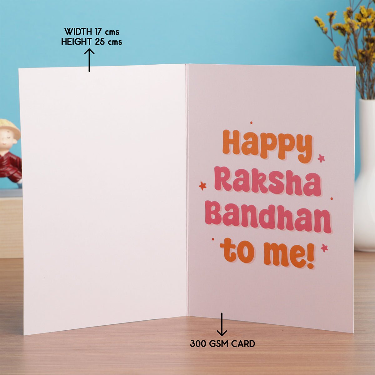Oye Happy Rakhi ka Gift Spinwheel Card | Funny Rakhi Game Card for Brother & Sister - OHRSWC