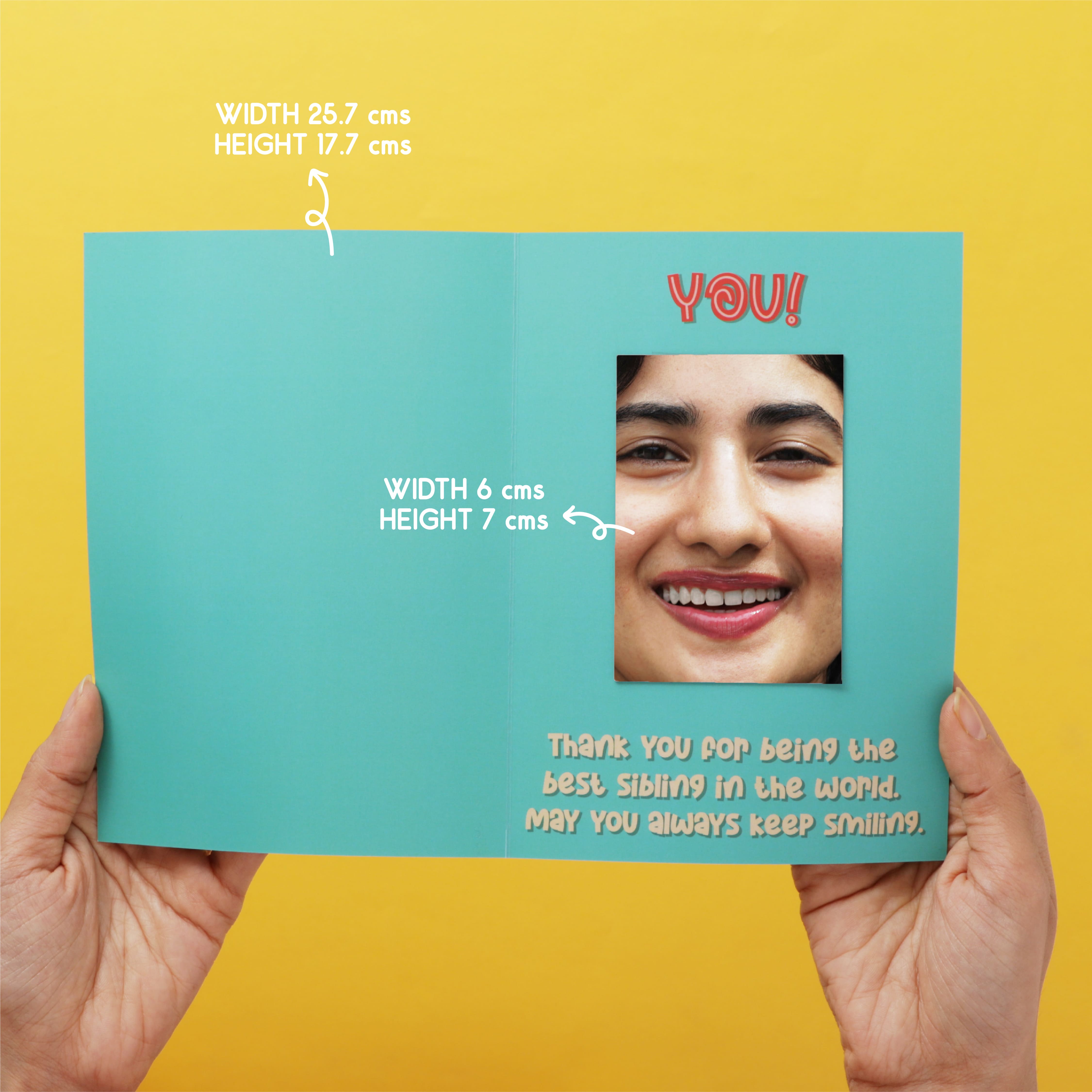 Oye Happy Rakhi Mirror Card – Quirky Rakhi Greeting card for Brother / Bhai - OHRMC