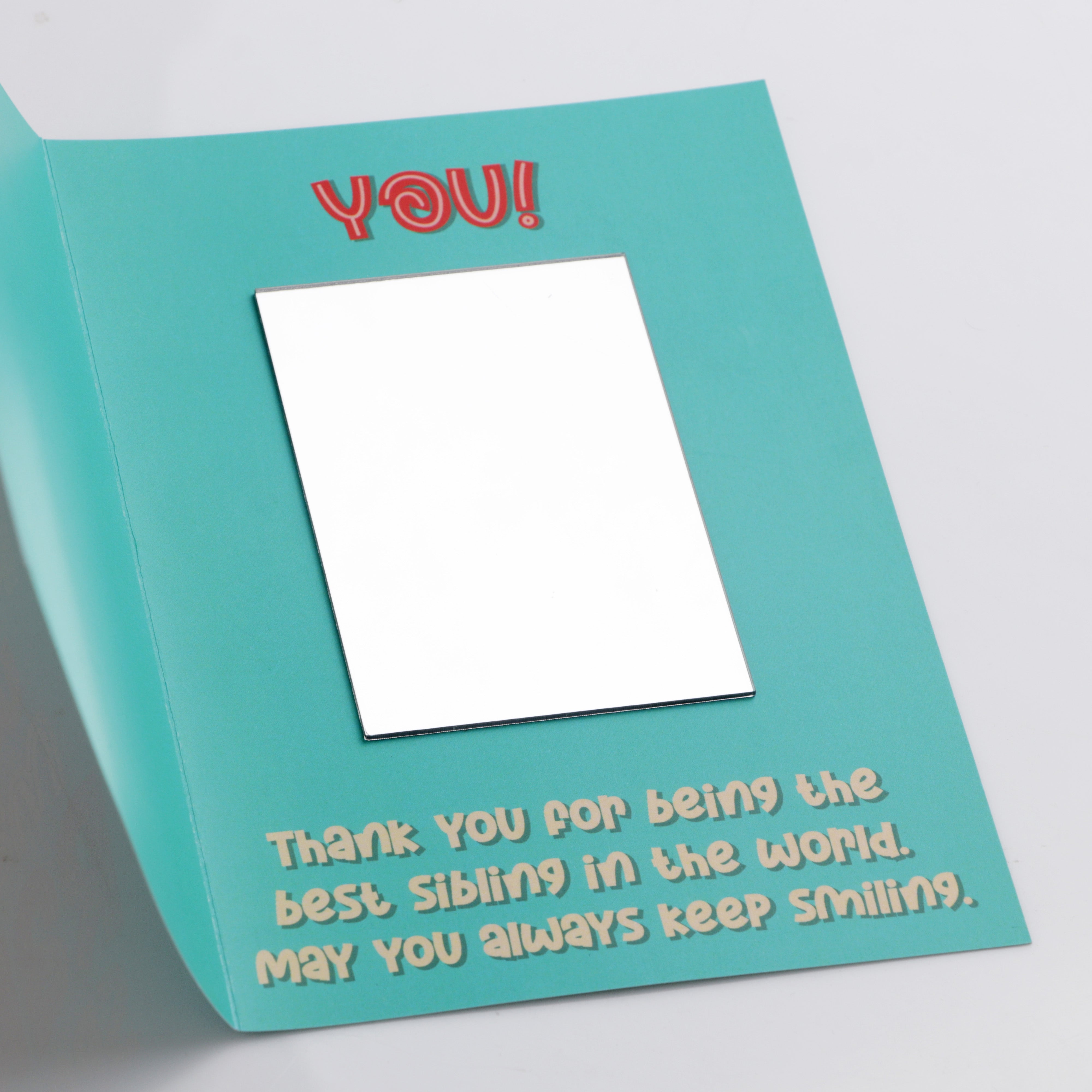 Oye Happy Rakhi Mirror Card – Quirky Rakhi Greeting card for Brother / Bhai - OHRMC