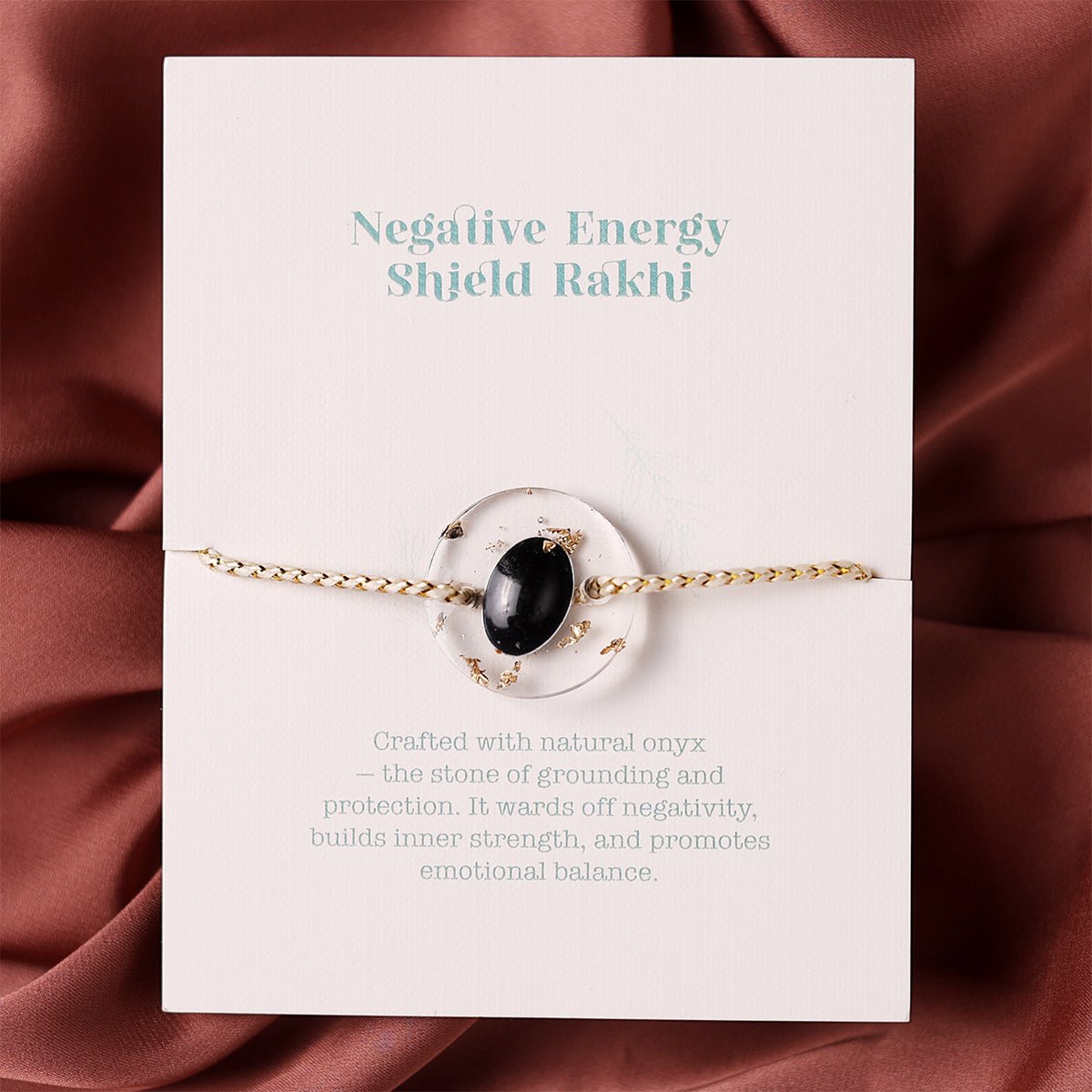 Oye Happy Strength Gemstone Rakhi | Raksha Bandhan Gift for Brother / Sister - OHSGR